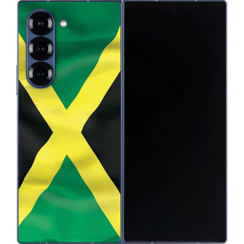 Jamaica Flag Galaxy Z Fold6 Skin
